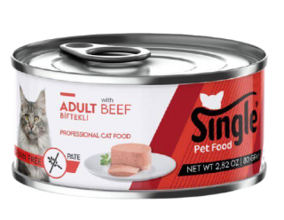 Single Pate Biftekli Tahılsız Yetişkin 80 gr Kedi Maması kullananlar yorumlar